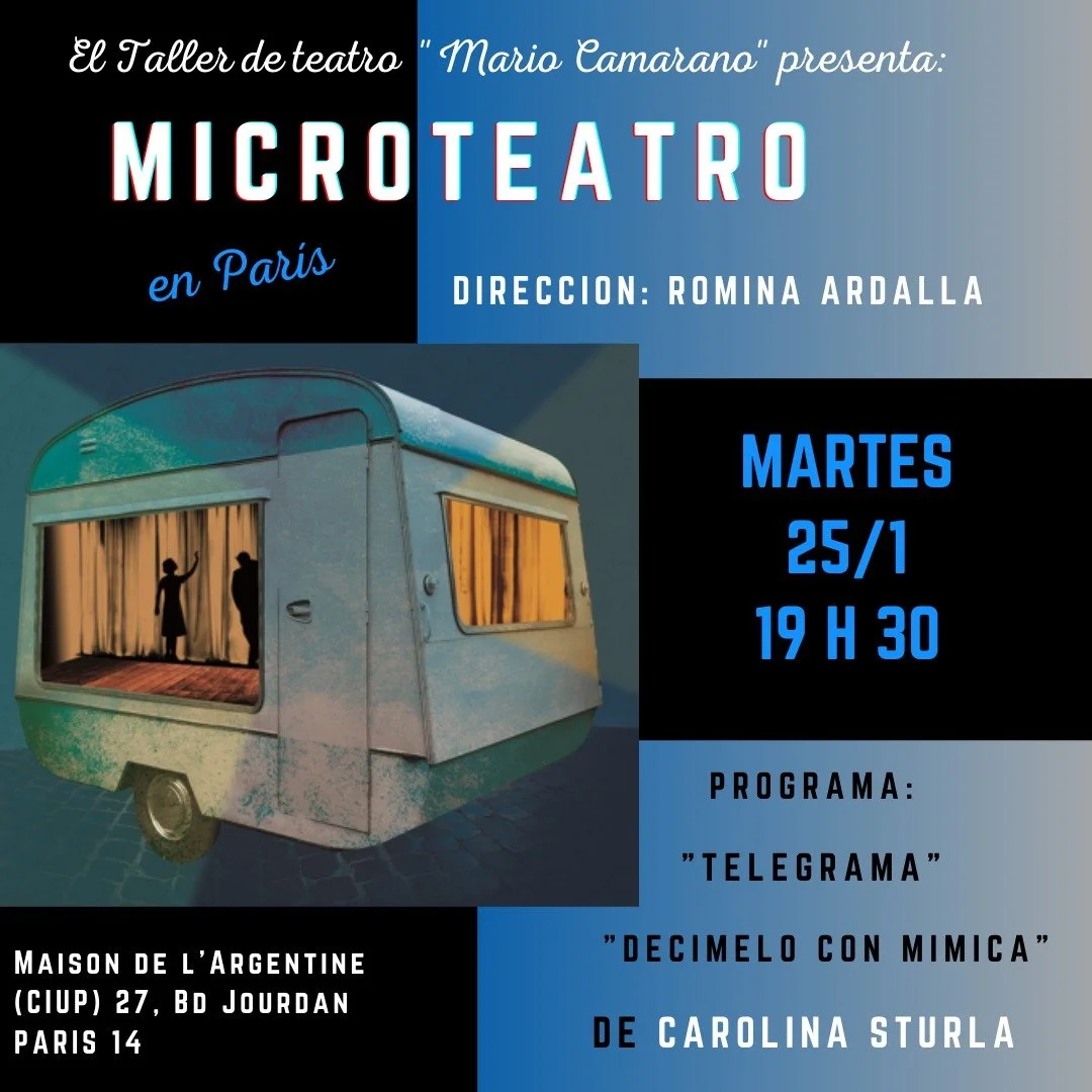 Presentación de Microteatro por el Taller de Teatro en espagñol "Mario Camarano"