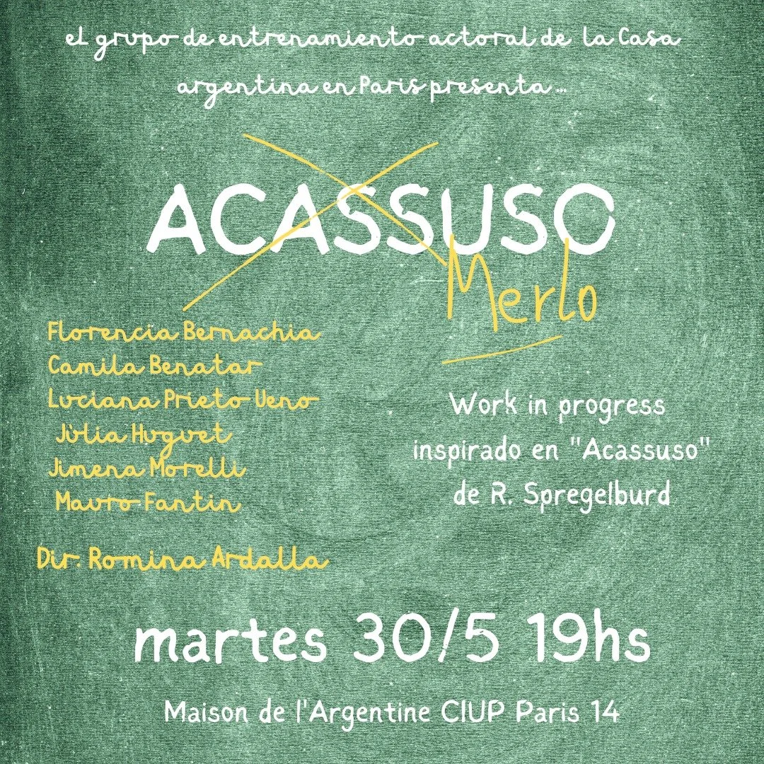 "Acassuso" de Rafael Spregelburd