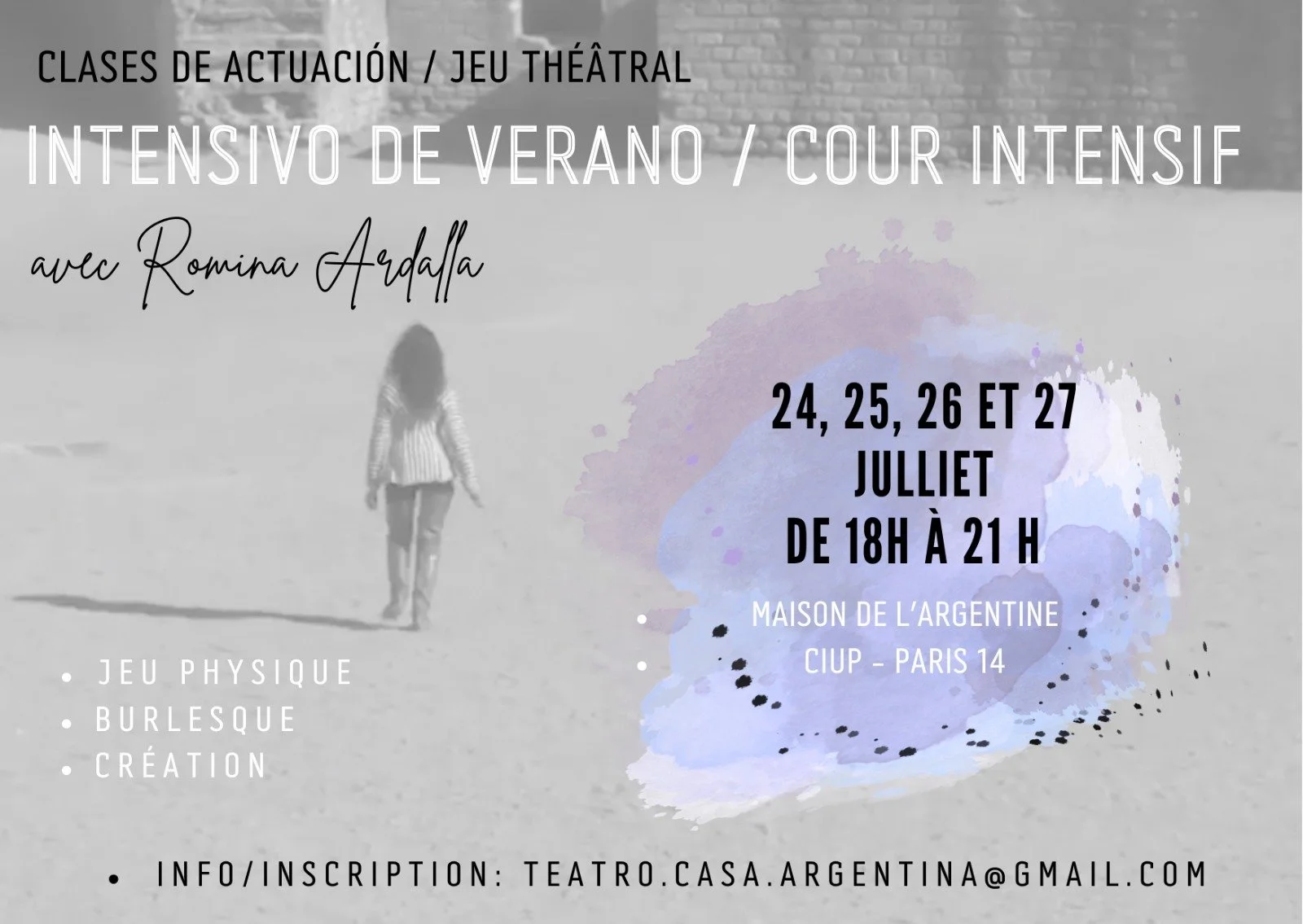 Curso intensivo de teatro