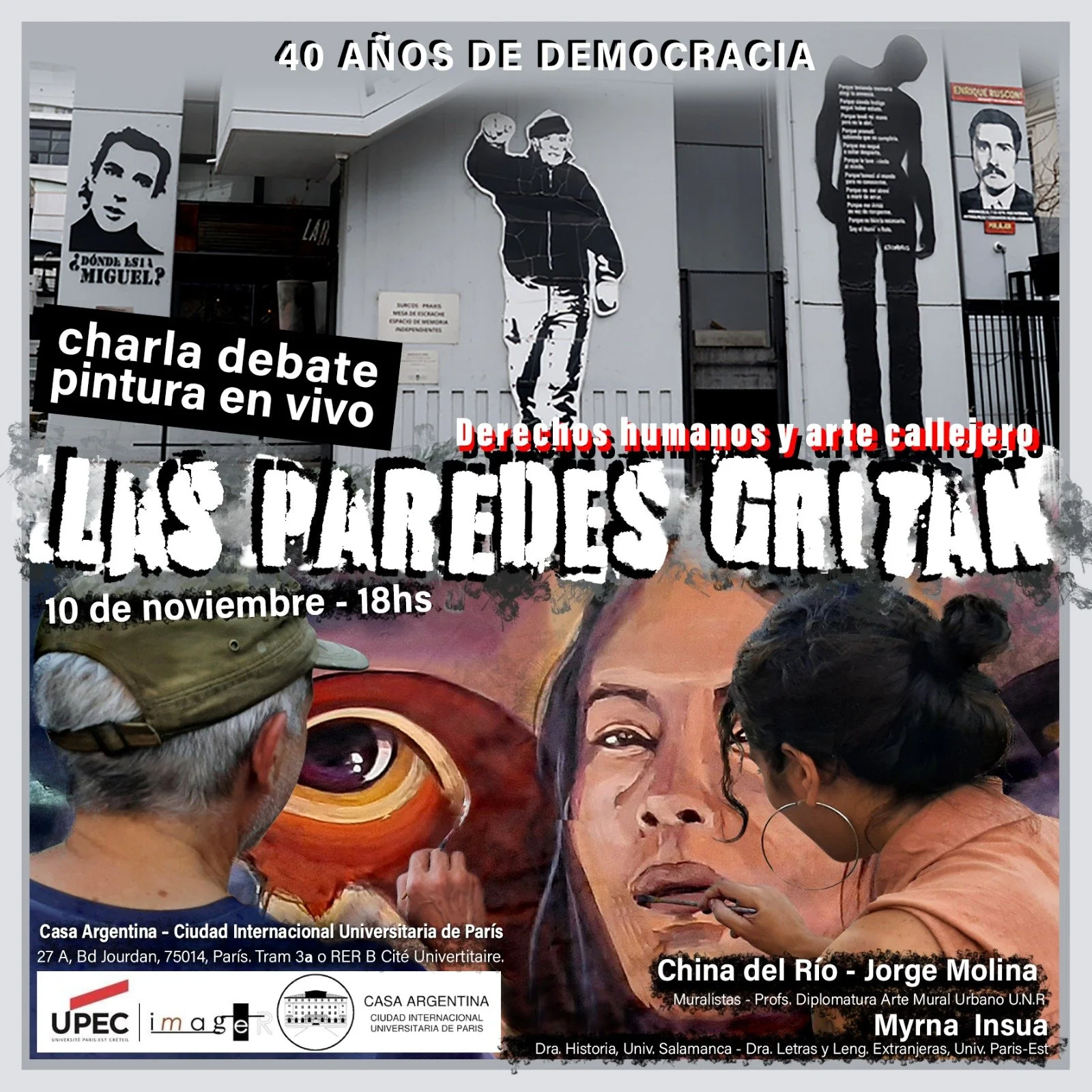 Las paredes gritan : Derechos humanos y arte callejero