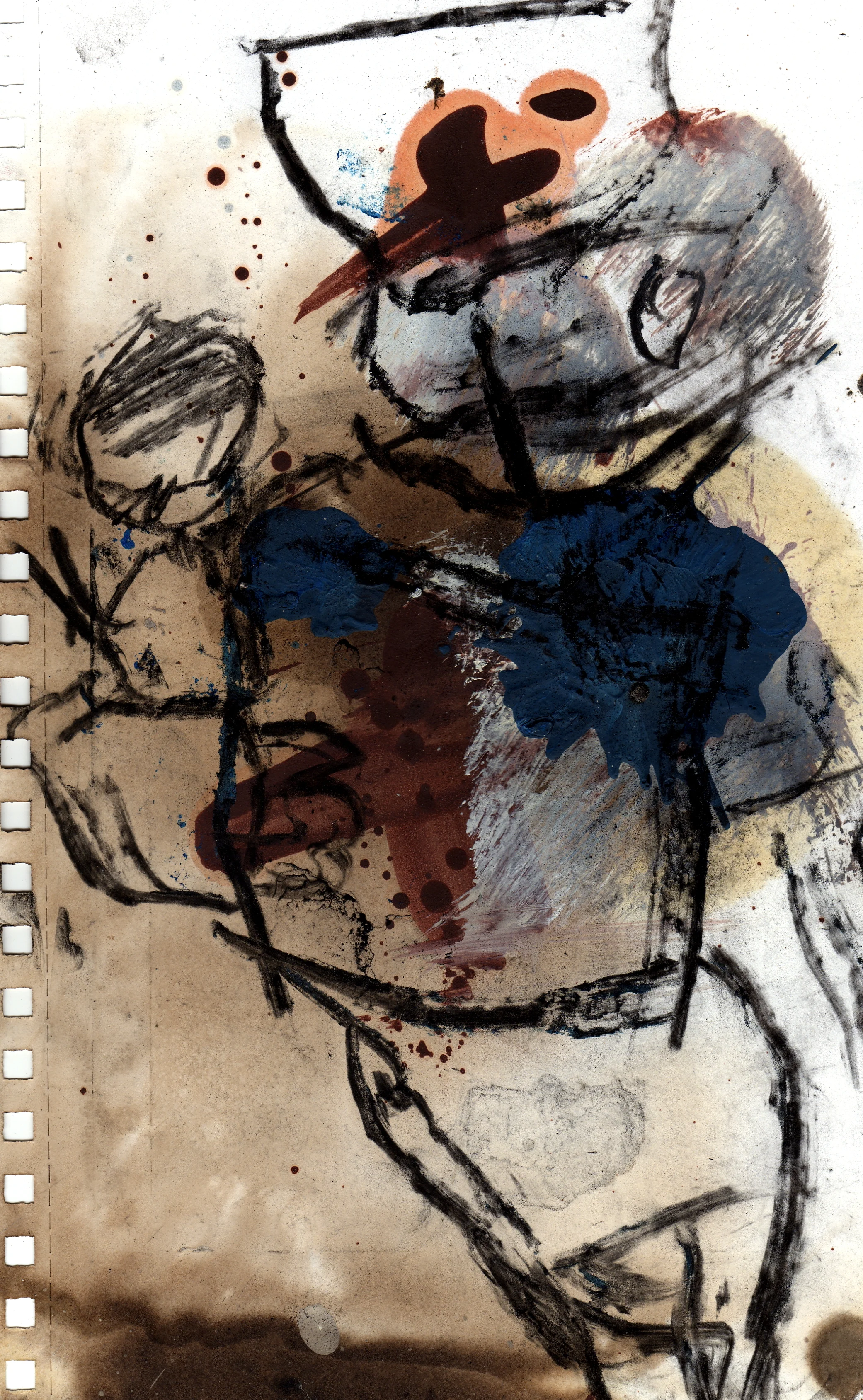 nurse and baby mixed media on paper.jpg