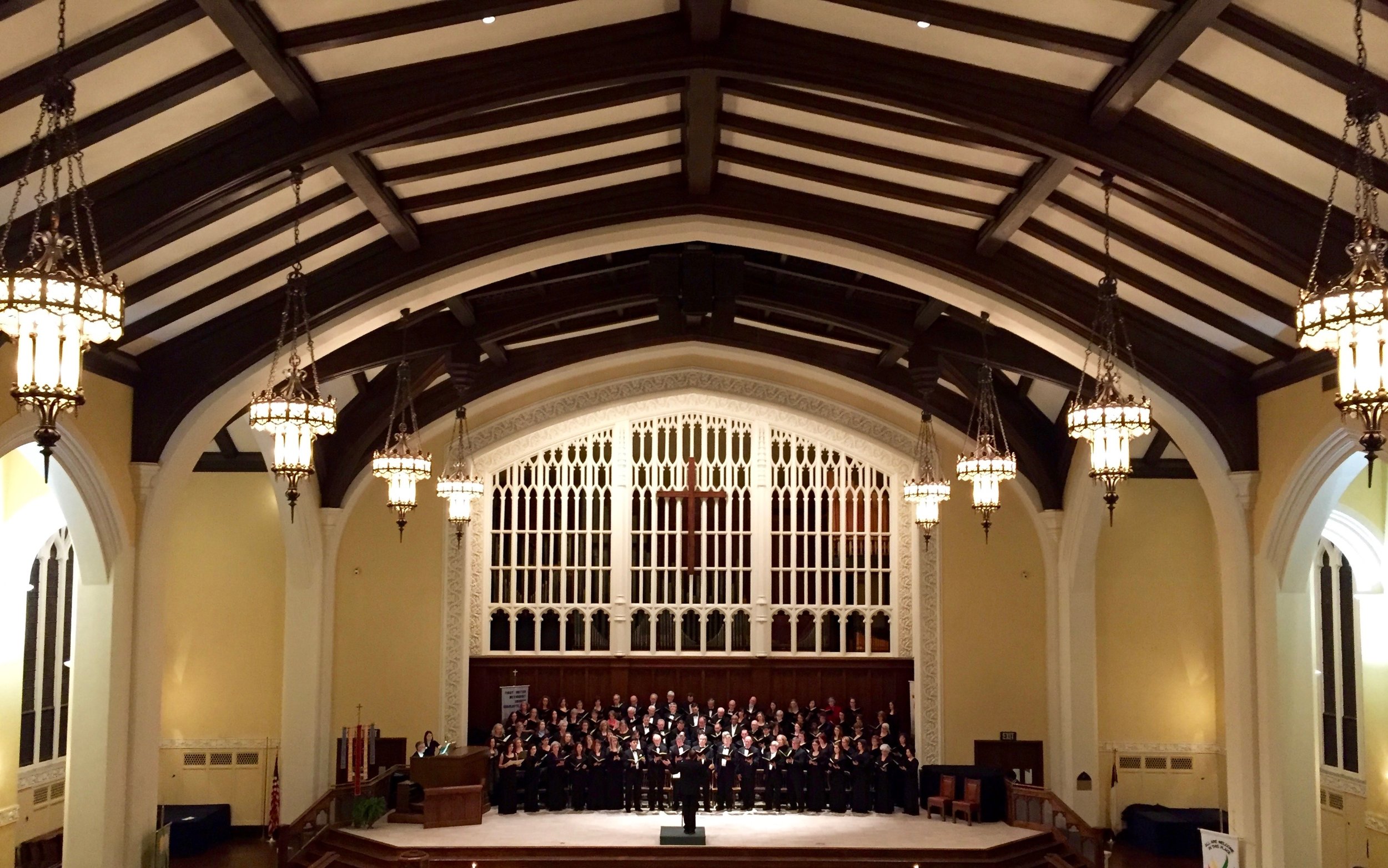   The Charlotte Symphony Chorus performing the Duruflé Requiem. Part of our vision at First Methodist is to promote the arts.  