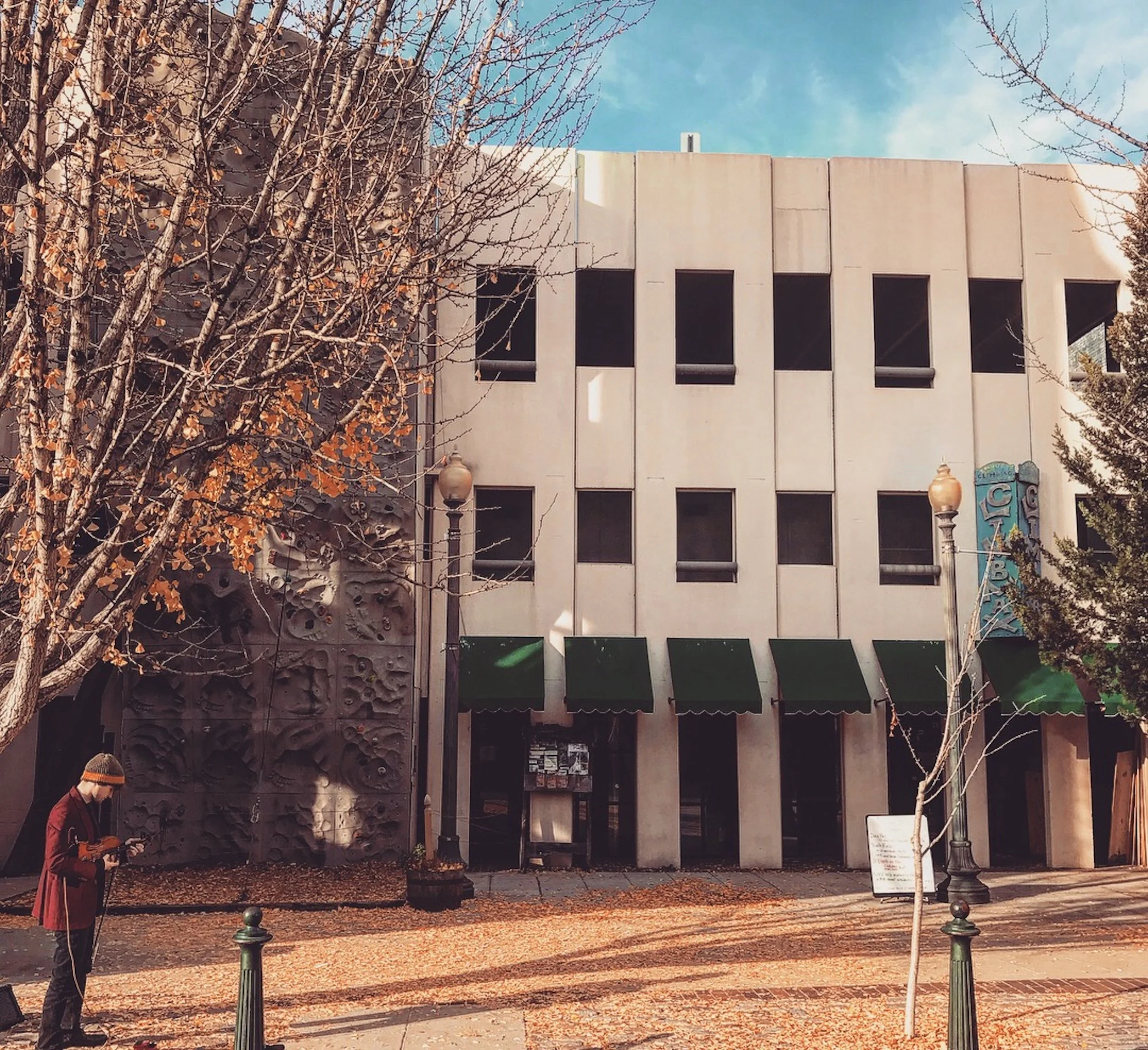 Busking at The Venue