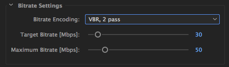 Best Bitrate settings for 4k video to Vimeo.