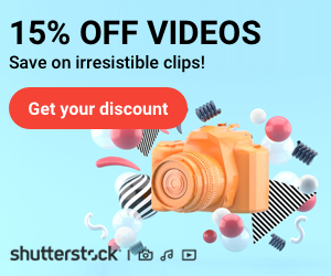 15% OFF Shutterstock Image, Footage, &amp; Music