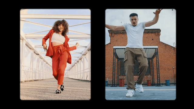 Film Split Screen Matte Templates for Video Editing