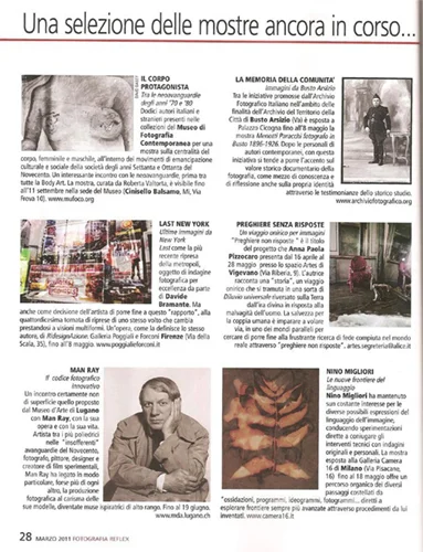 "Fotografia Reflex" Italian National Magazine 2011
