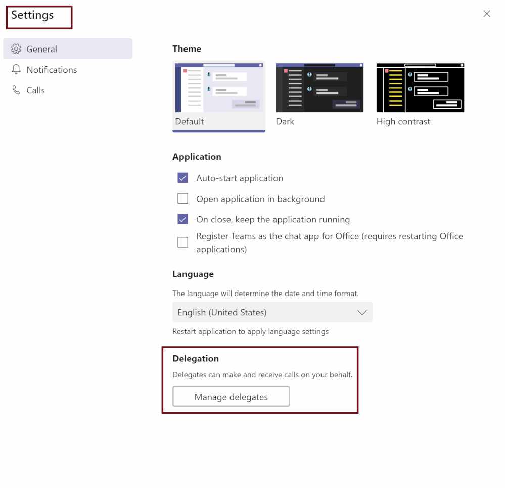 Manage delegates and change how you make and receive calls.