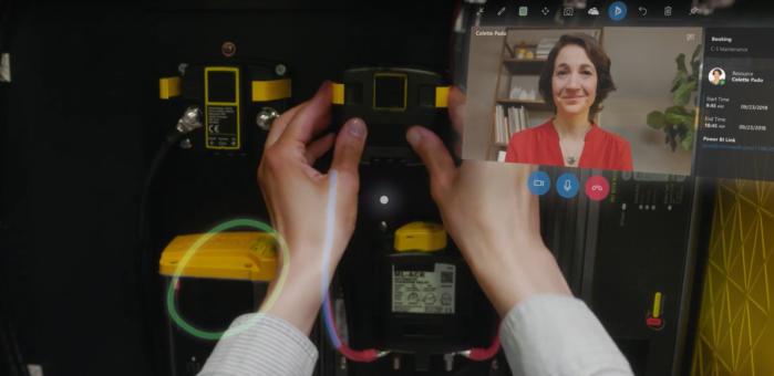 What you might see using Microsoft Dynamics 365 and the Microsoft HoloLens.