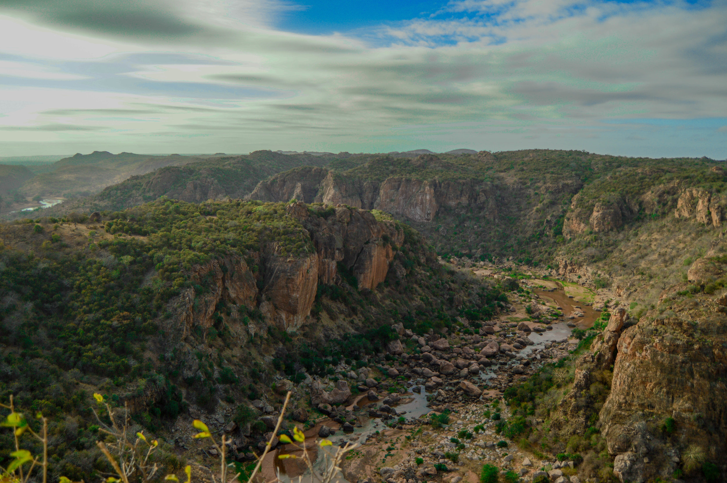 RIVER MOVEMENTS: Listen to the rush of the Luvuvhu River from this magnificent vantage point at Lanner Gorge.