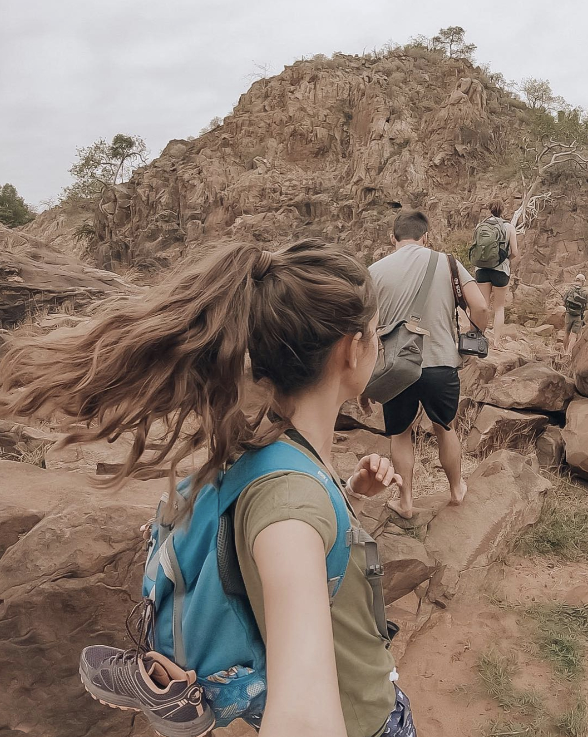 A walking safari is truly a remarkable experience, allowing you to absorb the sights, sounds and smells of the bush in a truly unique way. We love this snap from @sarahs.trek from her 5-hour walking safari through Lanner Gorge.