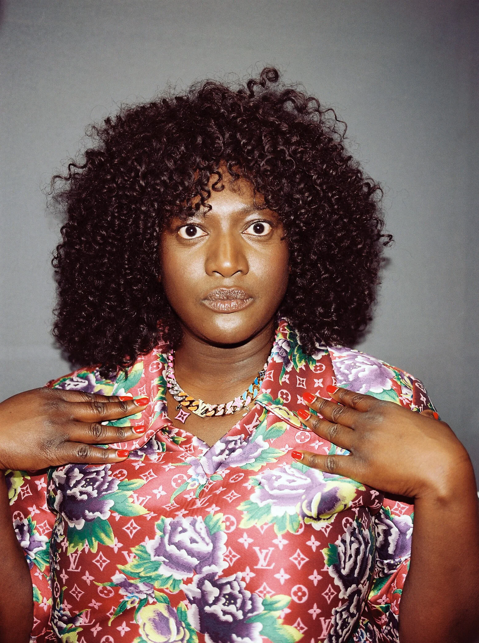  Thelma Buabeng, backstage at Louis Vuitton; Paris, France. June, 2021.  