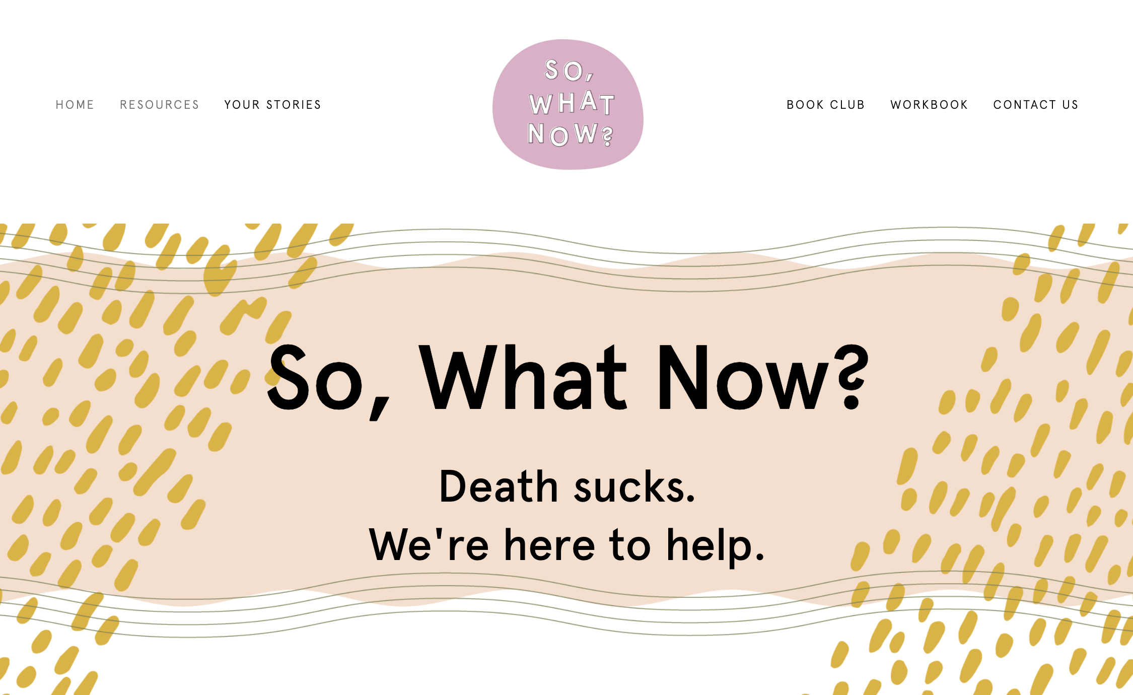 The So, What Now? website is complete! Check it out here!