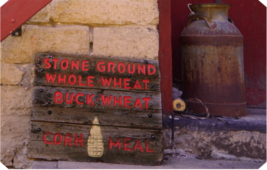 Stone Ground. Whole Wheat. Buckwheat. Cornmeal. Schech's Mill in Spring Grove, MN, home of RockFilter Distillery.