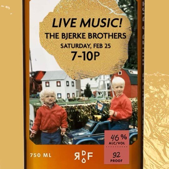 Join us Saturday February 25th for live music with the Bjerke Brothers. Their wide variety set list, means there&rsquo;s a little bit of something for everyone! We are also excited to participate in first responders appreciation, so all first respond