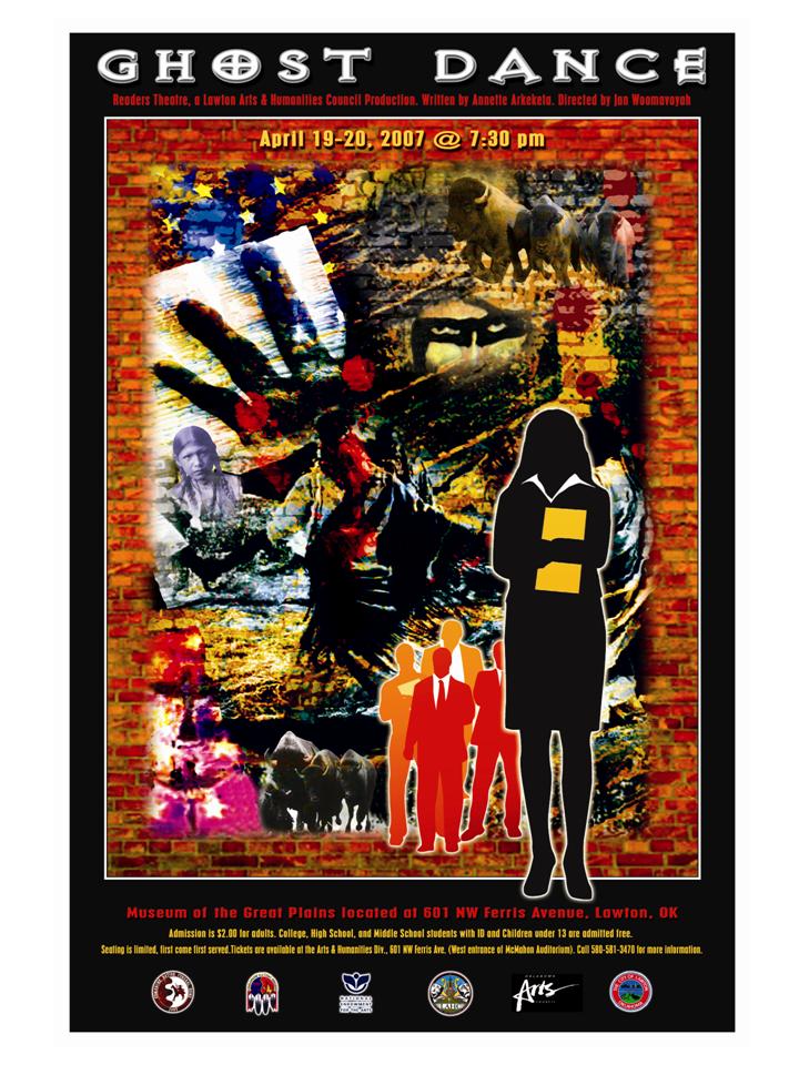 Poster from "Ghost Dance" by Annette Arkeketa