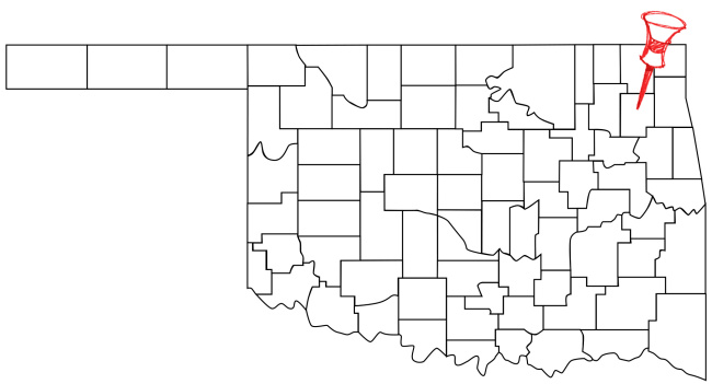 Pryor (population: 9,445) is located in Northeastern Oklahoma.