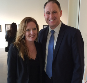Norman Arts Council director Erinn Gavaghan & Rep. Scott Martin