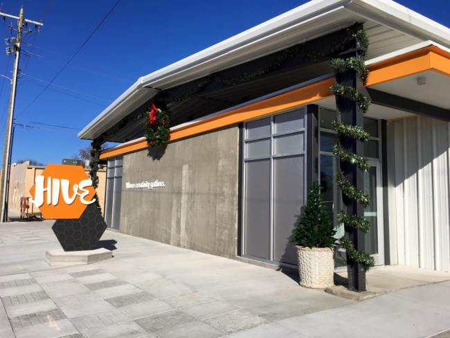 The Hive, a new center for creativity in downtown Jenks.