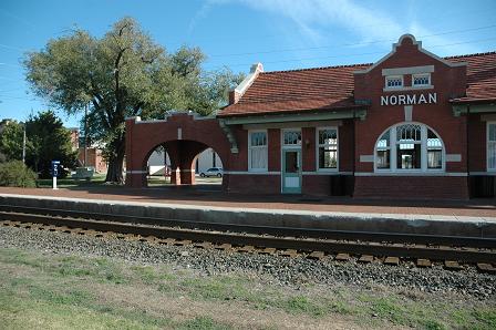 The Depot, a functioning train station, also houses the Performing Arts Studio.