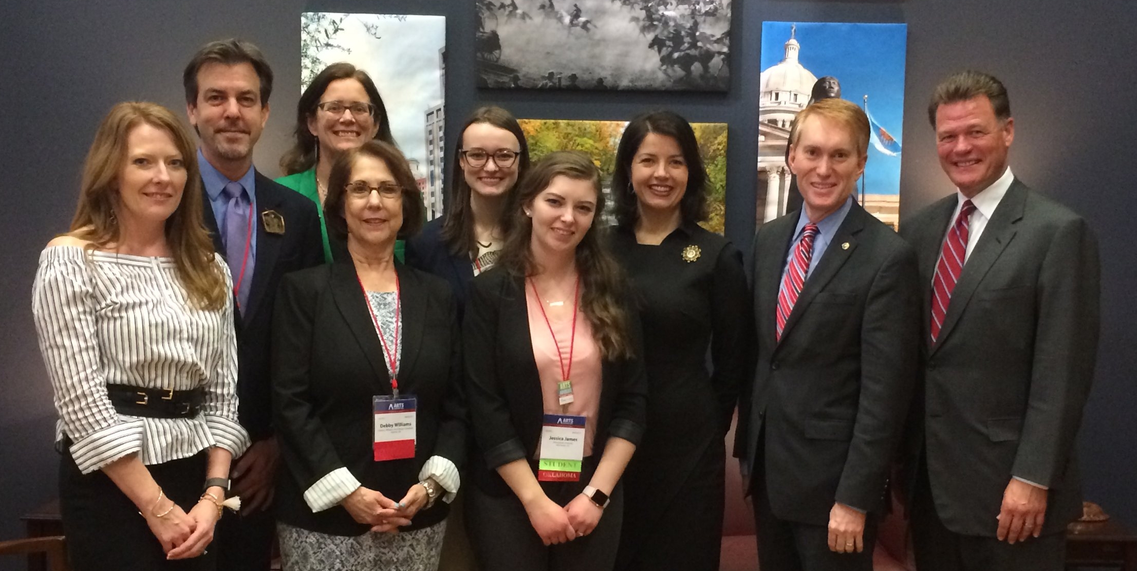 Oklahoma arts leaders met with Senator James Lankford.