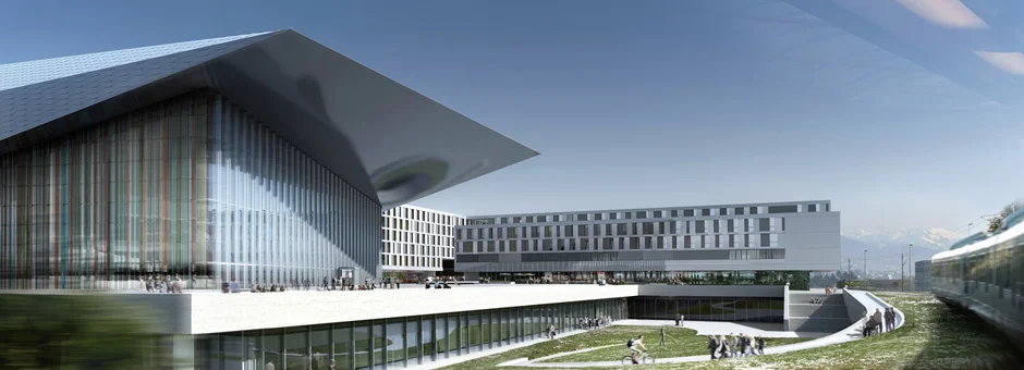 Swiss Tech Convention Center & Quartier Nord de l'EPFL ( © image: Richter Dahl Rochat & Associé architectes SA )