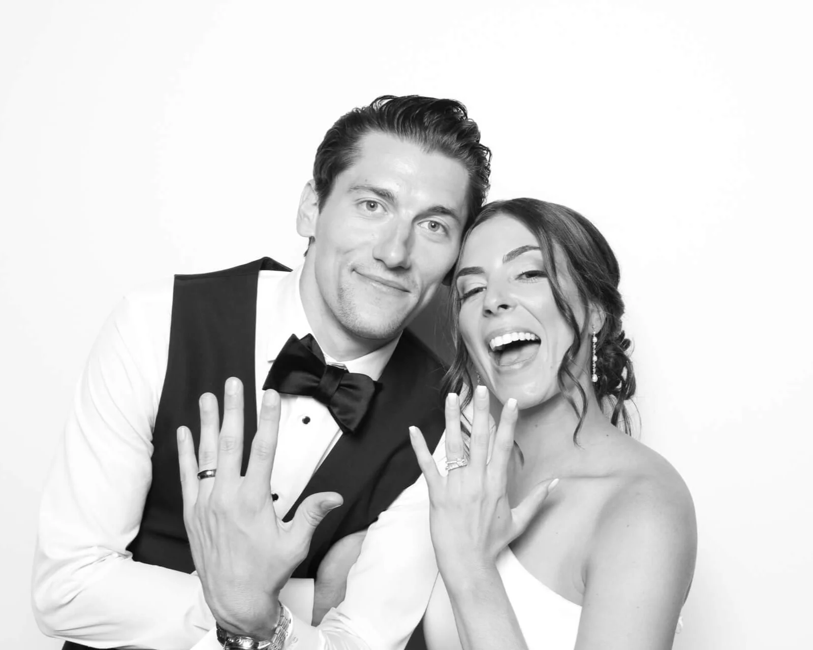 Black and White Wedding Photo Booth — JJ Pixx Photo Booth