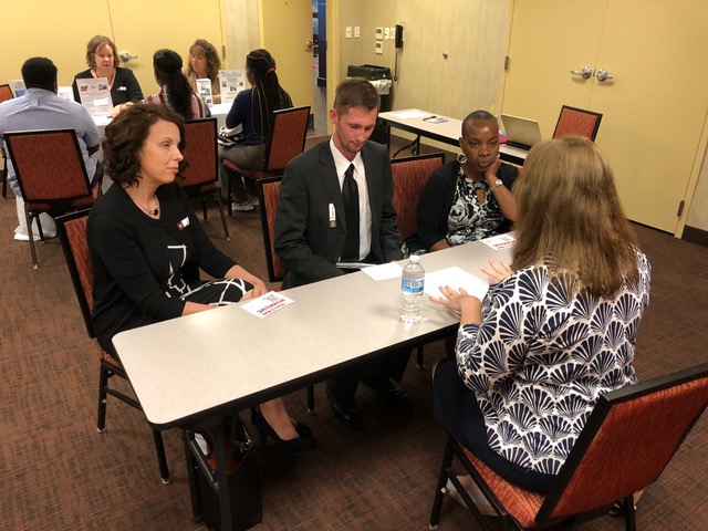   Many Uptown institutions interviewed potential employees during the most recent Career Information Session on August 1. The next session will be held at Hampton Inn on November 7.  