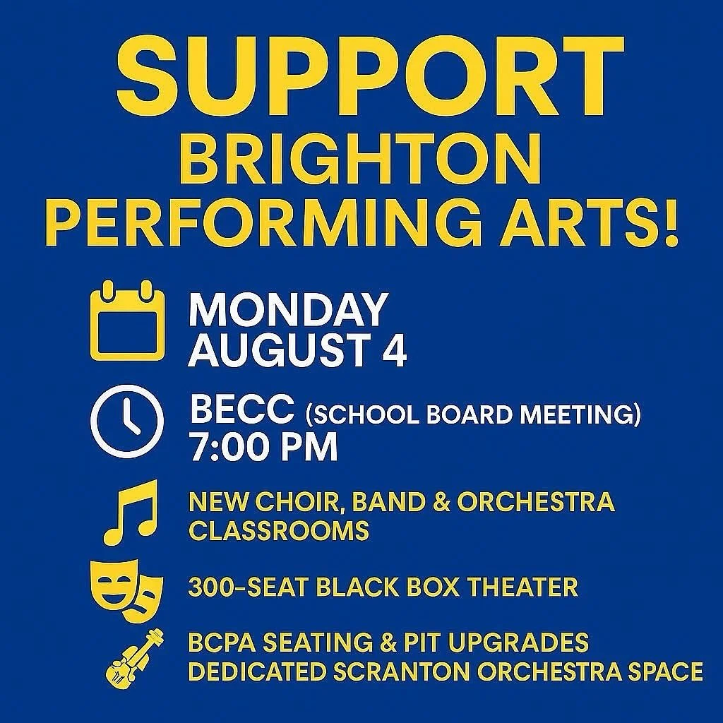 Join us in supporting Brighton performing arts at tonight&rsquo;s meeting! 🎭 🎶 🎺