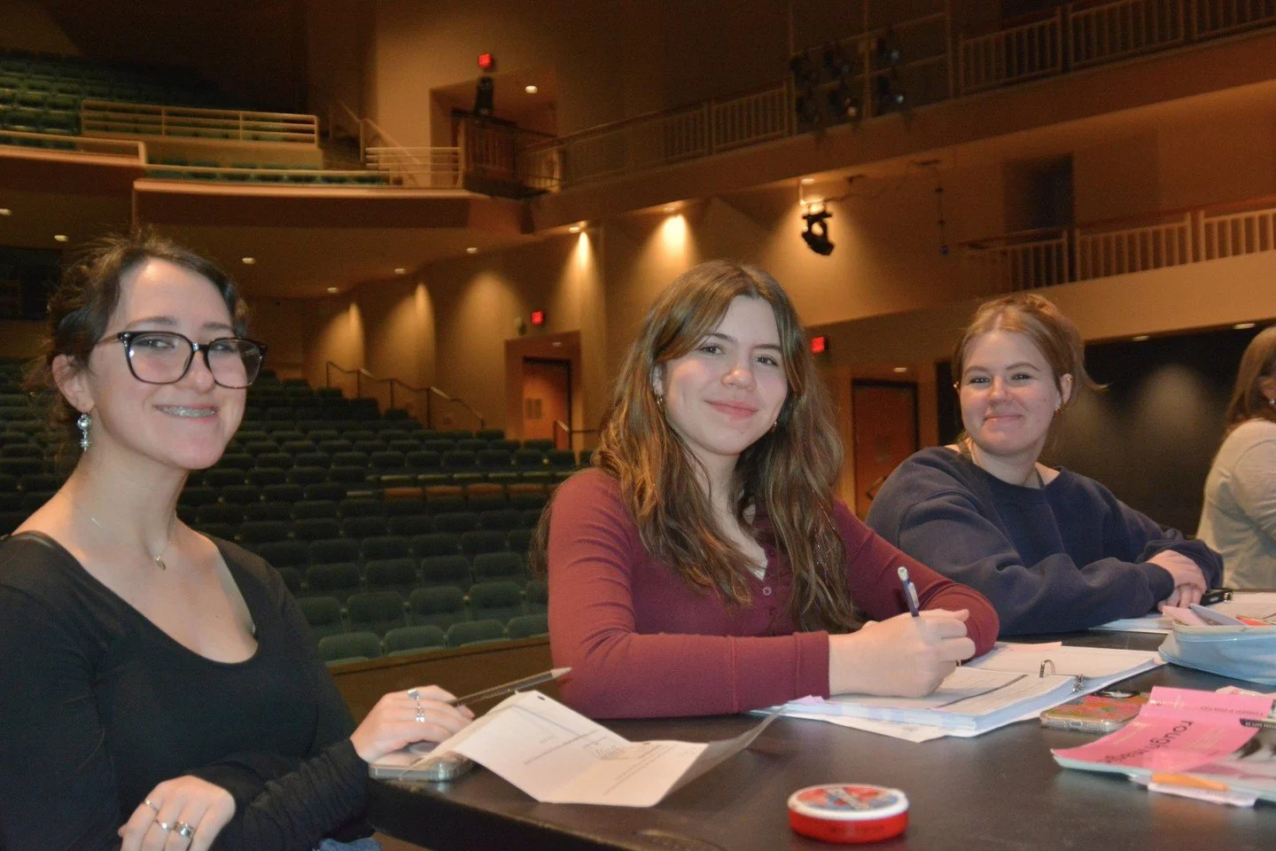 PA appreciation moment 👏❄️
Early rehearsals mean lots of learning&hellip; and lots of calling &ldquo;Line!&rdquo; 😆

We&rsquo;re so grateful for Carmen, Lucy, and Madi&mdash;the magic-makers keeping rehearsal on track ✨☃️👑

🎟️ https://brightonmus