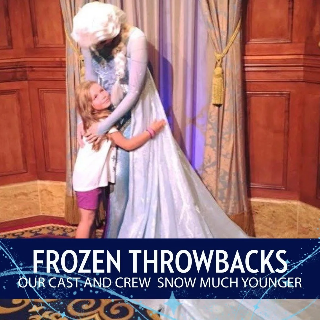 ❄️ Frozen Throwbacks ❄️
Our Cast &amp; Crew &mdash; Snow Much Younger ☃️✨

Once upon a time, this was one of our students&hellip; can you guess who? 👑💙
Now they&rsquo;re helping bring Frozen to life for the next generation of little fans&mdash;and 