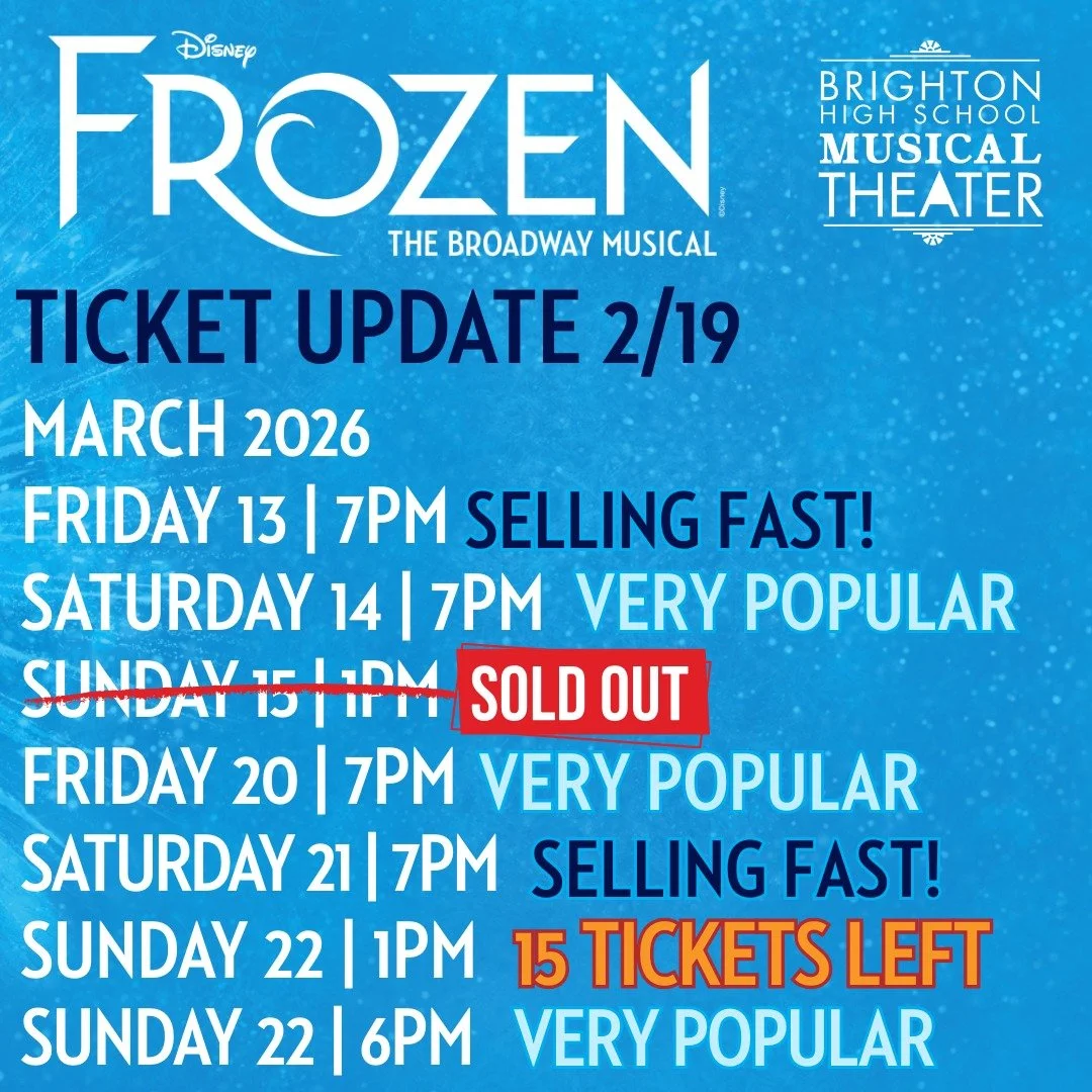 ❄️ Friday Ticket Update

The kingdom is filling up quickly.
March 15 has officially frozen over (sold out!) 👑

Only 15 seats remain for Sunday, March 22, and both Friday the 13th and Saturday the 21st are disappearing faster than fresh snowfall.

If