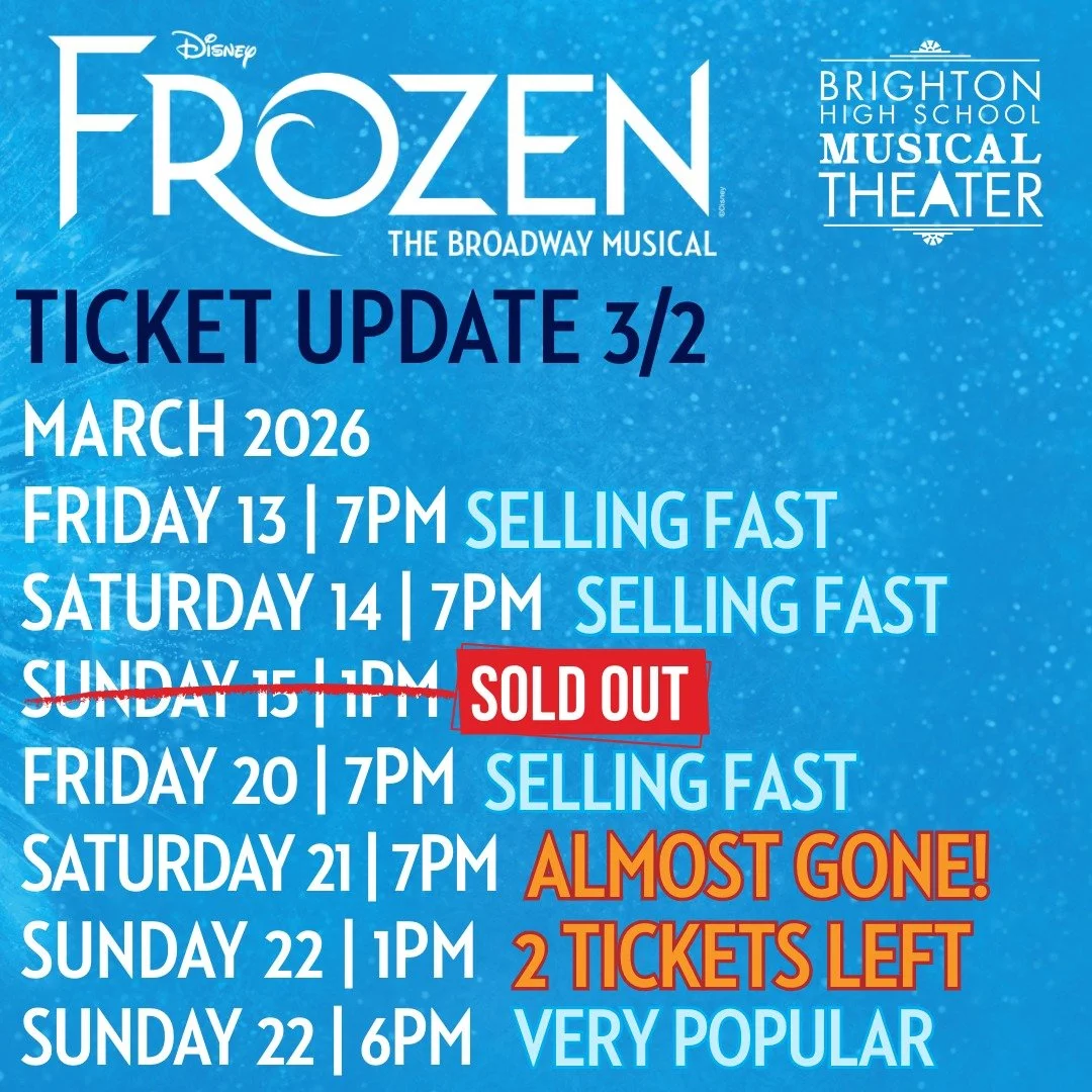 We&rsquo;re just two weeks out and tickets are flying. The magic of Arendelle is here. ✨❄️

Main floor seating is moving quickly, and we expect it to be gone by the end of the week. If that&rsquo;s where you&rsquo;re hoping to sit, now is not the tim