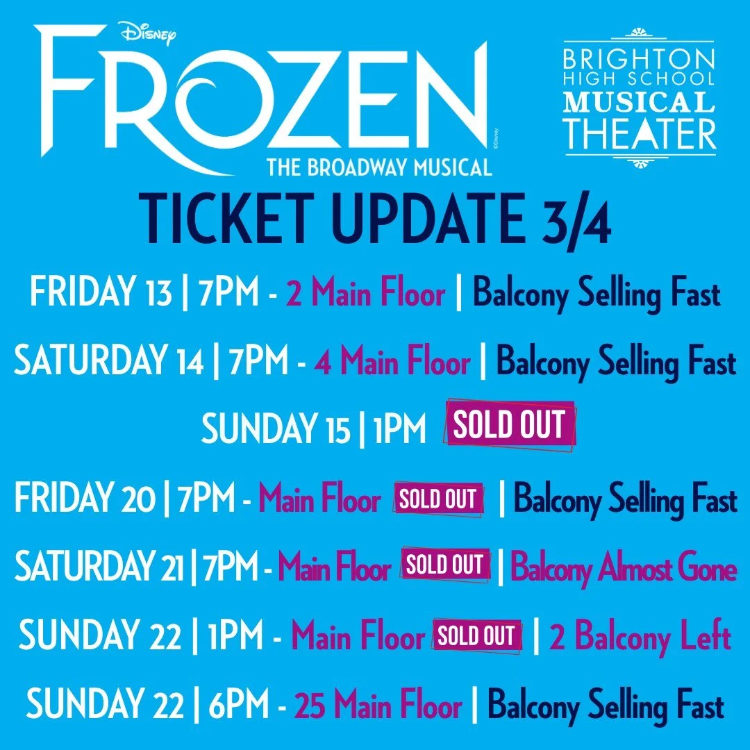 The support from this community has been incredible. ❄️

You&rsquo;re helping turn these students&rsquo; dream of selling out the show into a reality, and we couldn&rsquo;t be more grateful.

We&rsquo;re almost there. A handful of wonderful balcony s