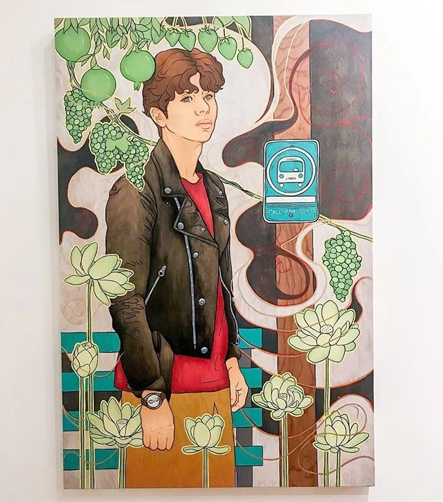 Have you made it over to @LatinoMemphis to check out works by @danyelipooh ? 🎨Danielle Sierra, &ldquo;The Unseen World #1 (Travel)&rdquo; 24&rdquo; x 36&rdquo; Acrylic, ink, and enamel on wood