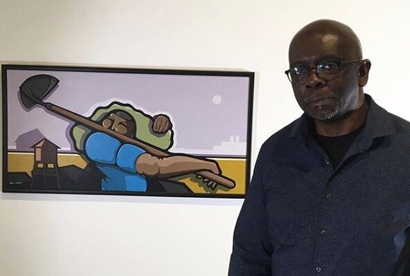 Memphis Art + Design Week is driven by the artists and community. (1)Submit your ideas or (2) add your online shop and website to our artist directory!

Pictured: Carl Moore in front of his work at the opening reception for Dear Artist curated by 3RD