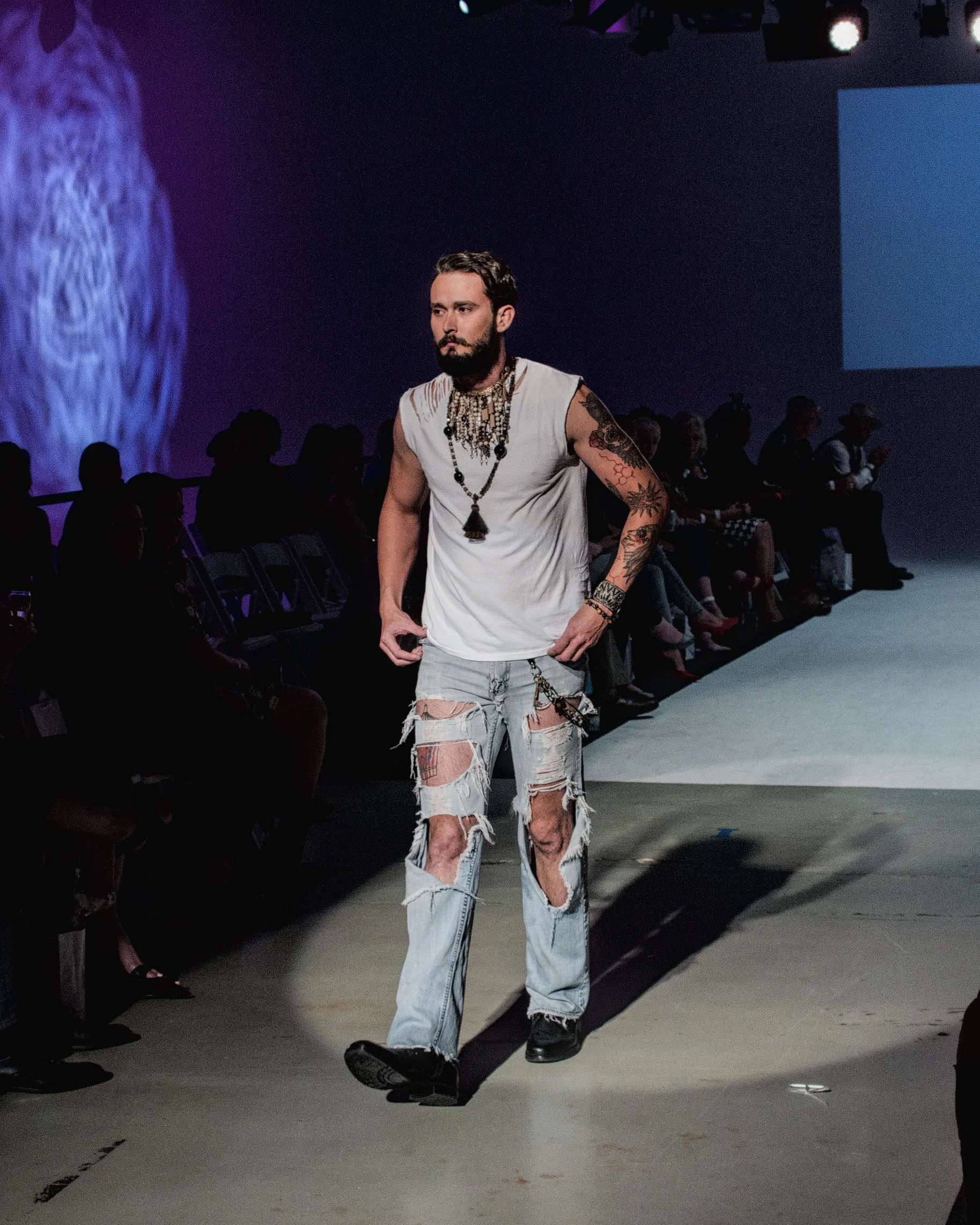 Ryan Fowler Wearing Sue Surdi Designs Jewelry