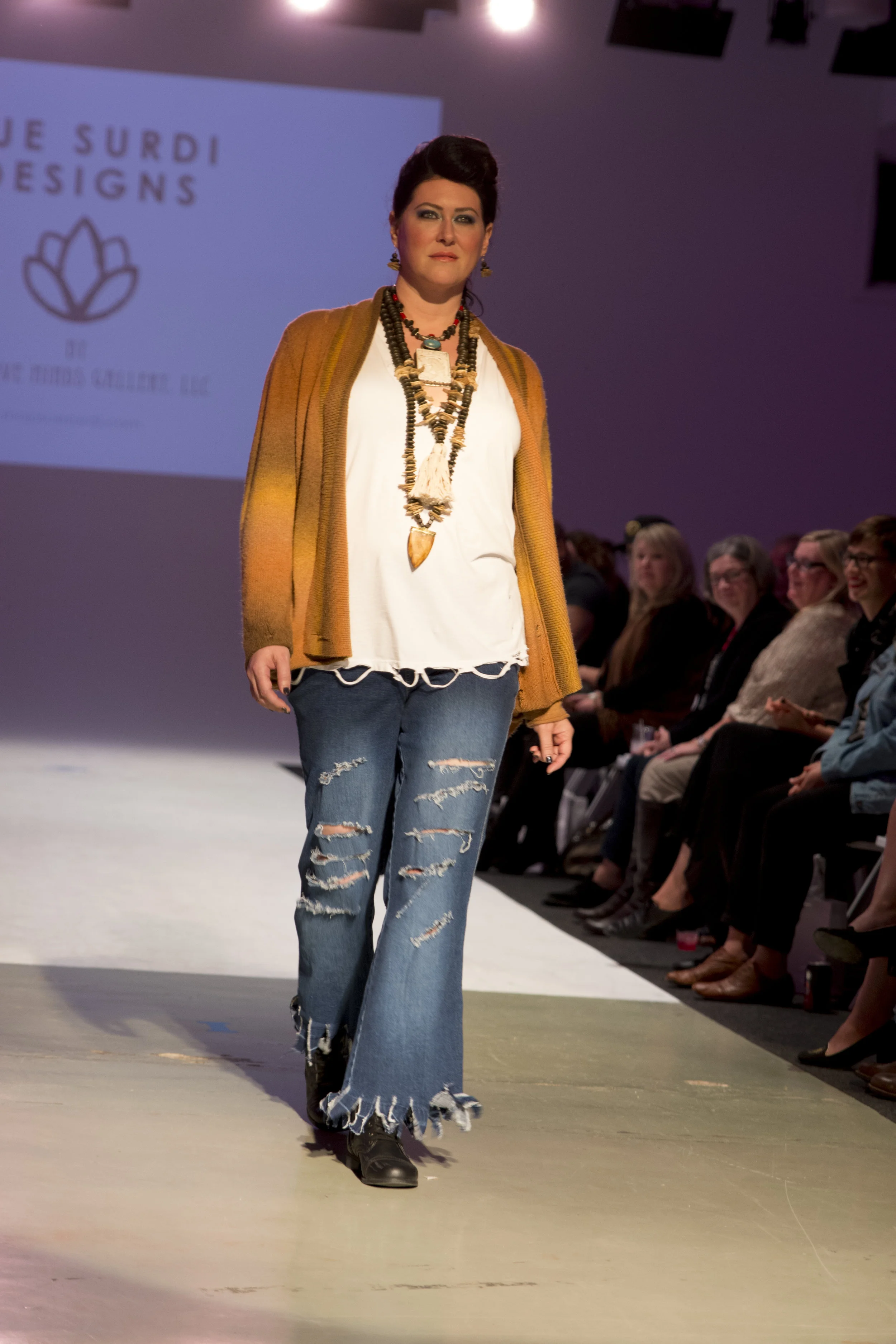 Jenni Leeds Wearing Sue Surdi Designs Jewelry