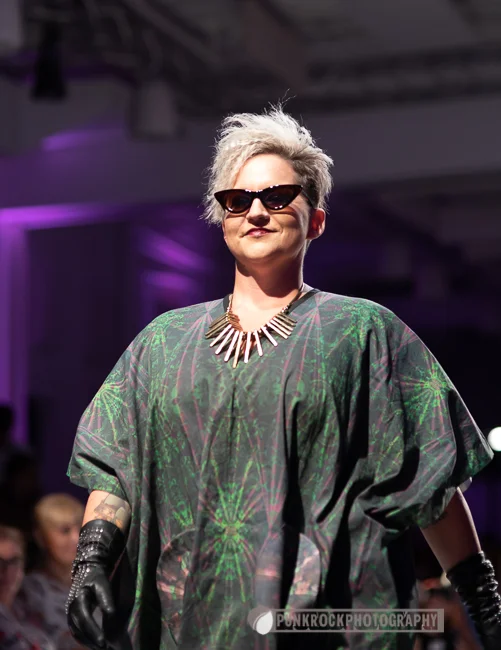Annette McNamara wearing Black By Maria Silver