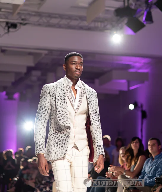 Courtney Brown wearing Eric Adler Clothing