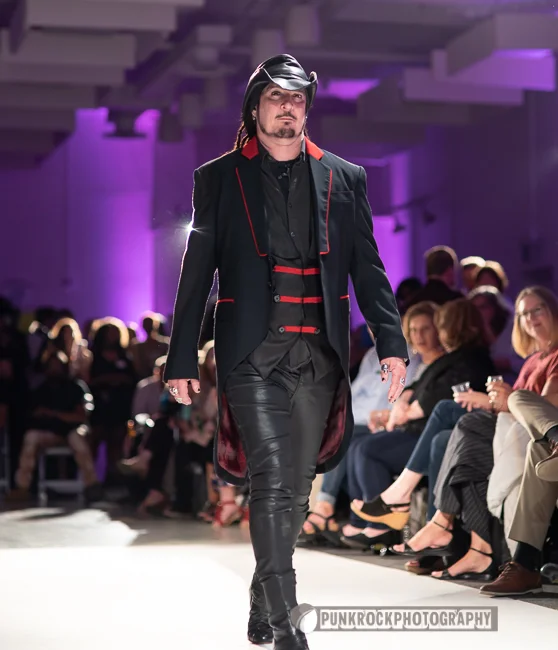 Rhoades D’Ablo wearing Eric Adler Clothing