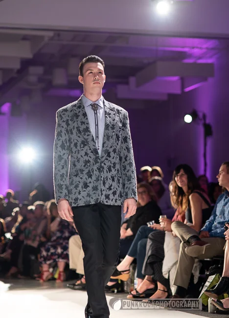 Tyler Hollin wearing Eric Adler Clothing
