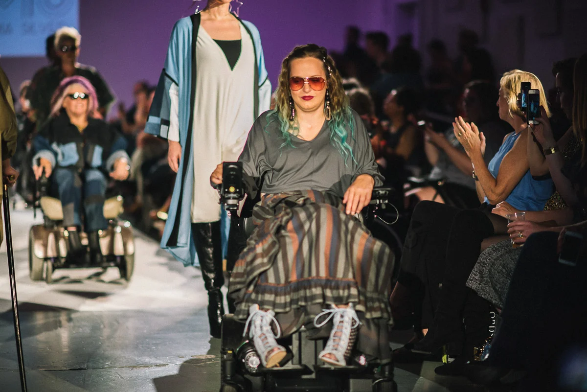 Final runway walk for Black by Maria Silver shot by Snappylifestyle Models Featured, Chelise Nitsche, Jenni Leeds and Alicia Searcy