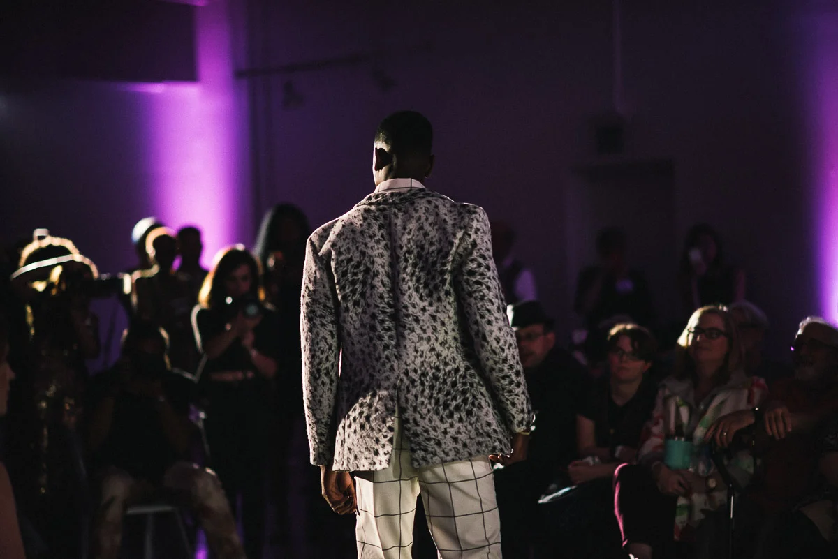Tribe model Courtney Brown wearing Eric Adler Clothing shot by Snappylifestyle
