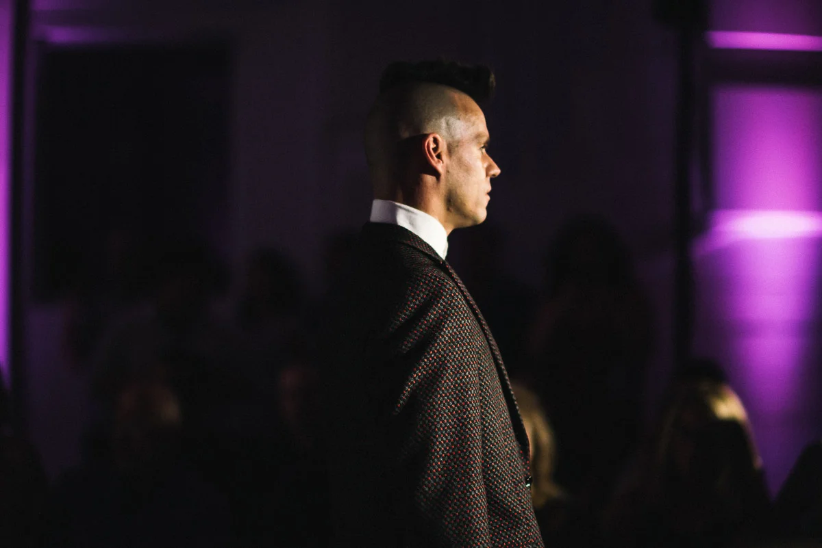 Fashion Is For Every Body and Tribe model Landon Tedora wearing Eric Adler Clothing shot by Snappylifestyle