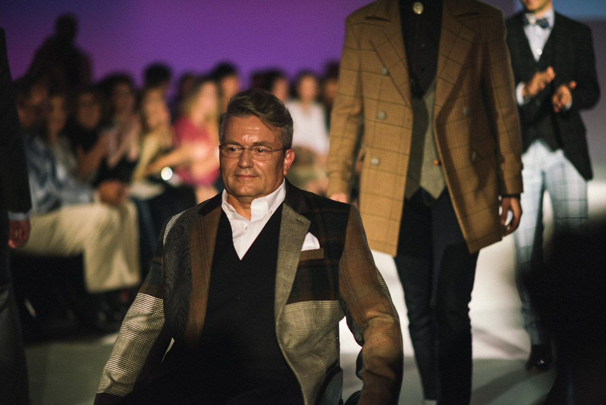 Finale walk for Eric Adler Clothing shot by Snappylifestyle Model pictured Arne Rhoaldsend
