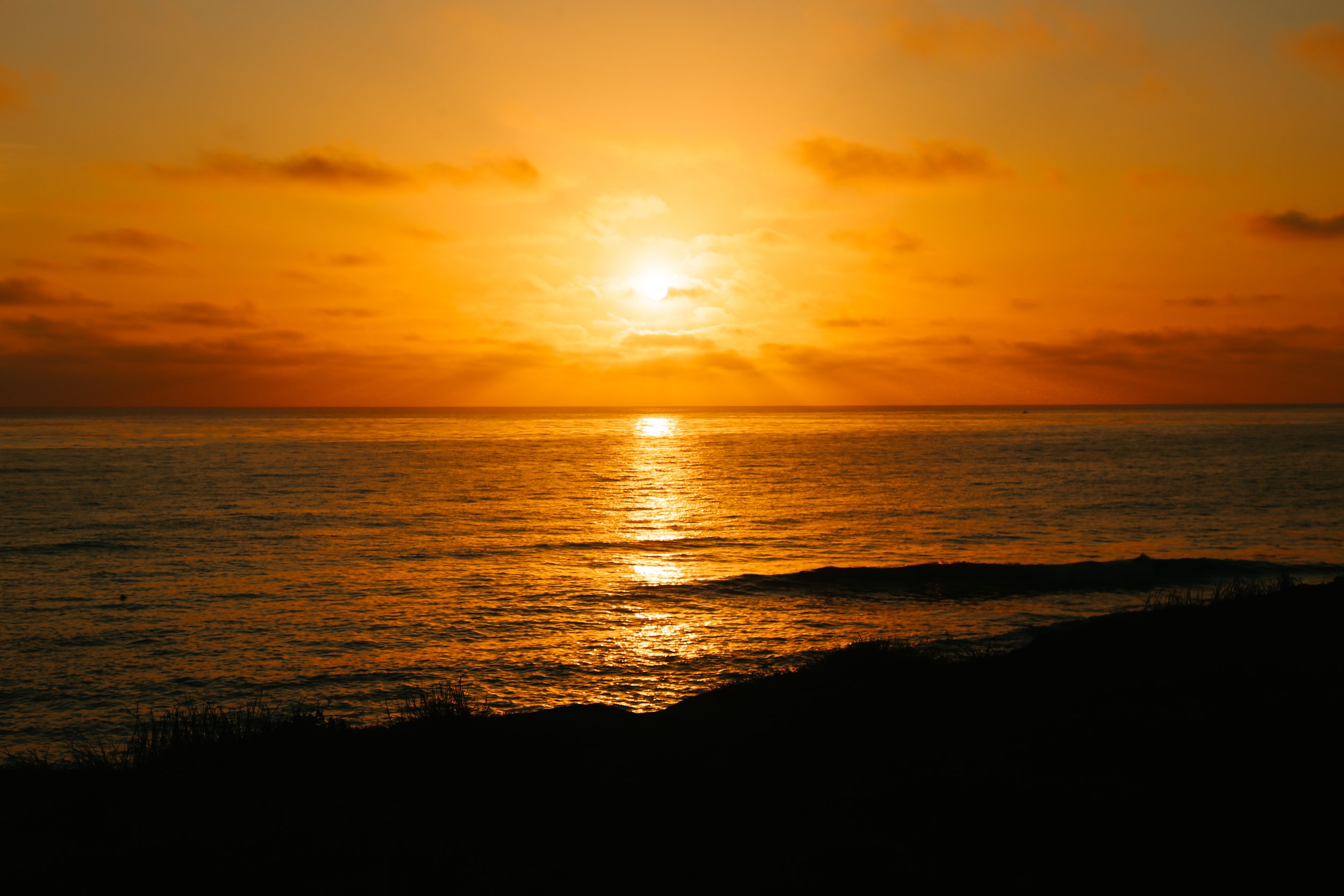 Pacific view sunset San Diego County, California 2021