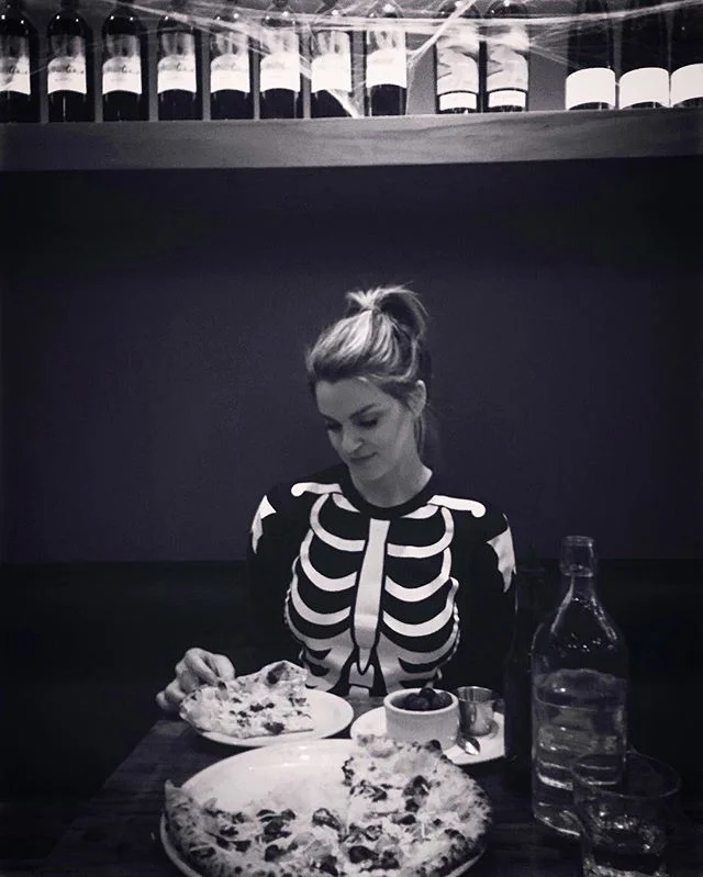 Halloween pizza date w/ @kerijwest ππβ€οΈπ