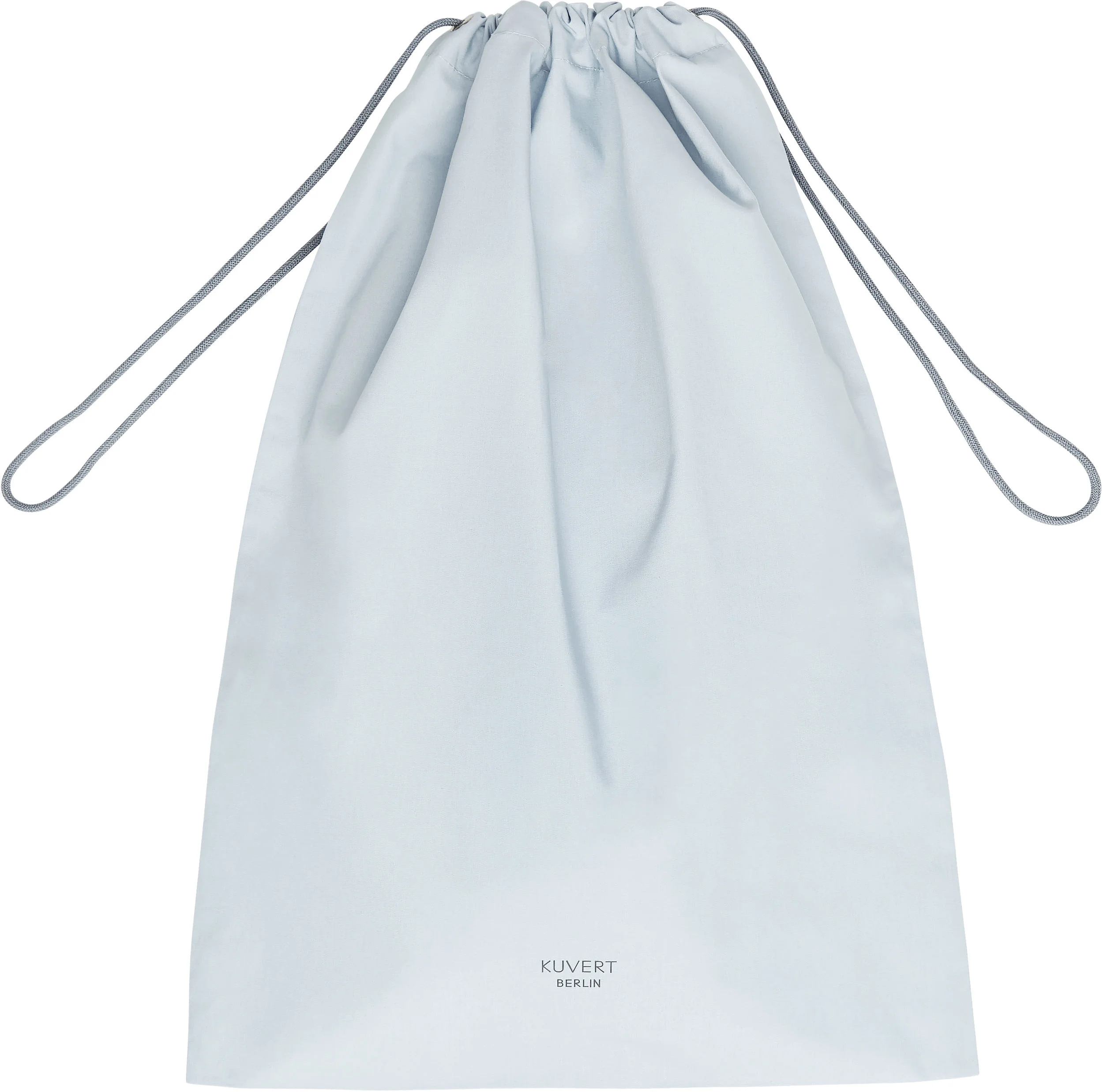 Schuhbeutel FIRST LIGHT BLUE Öse gold und Kordel petrol