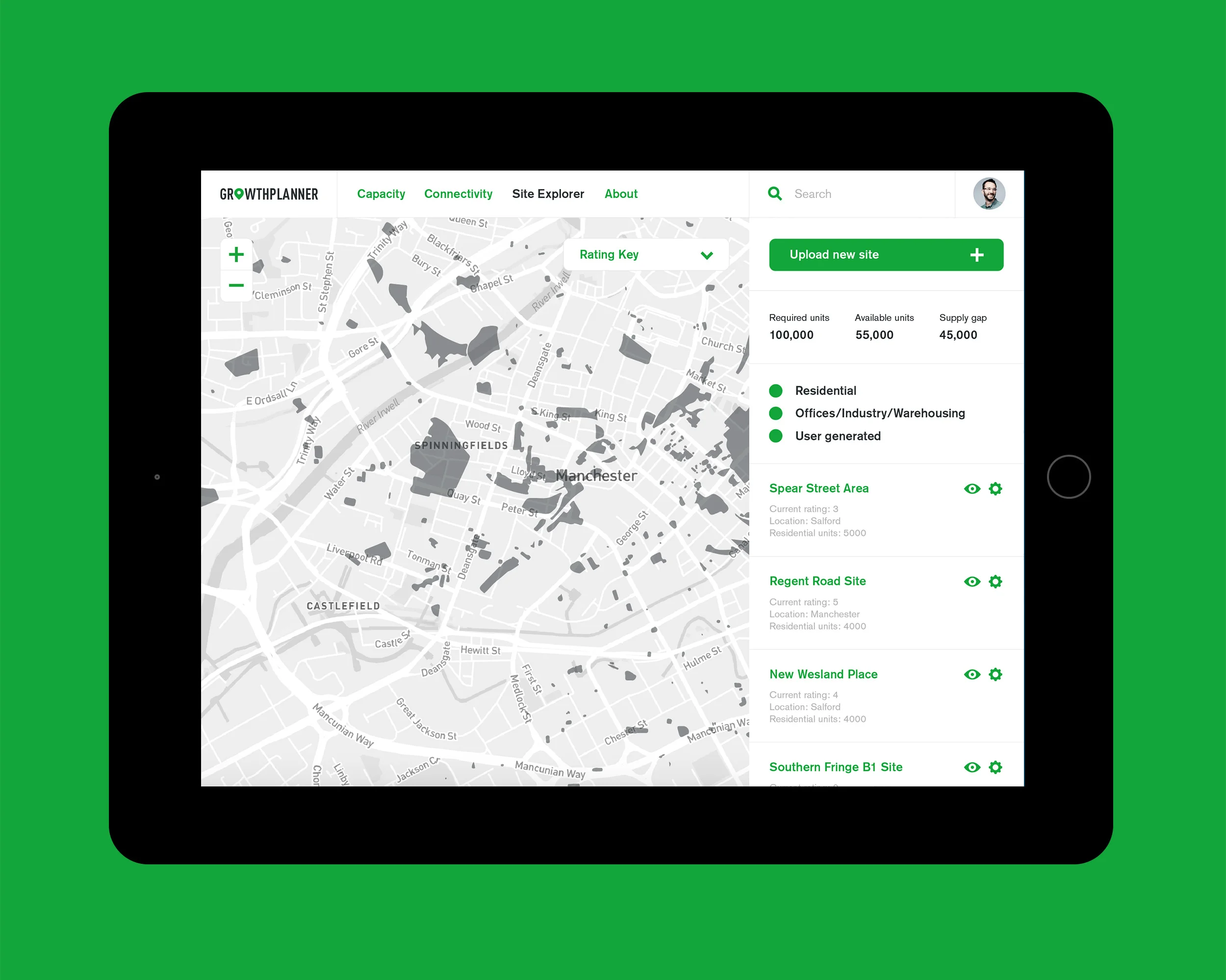 A shared portal for planners and infrastructure providers to share opportunities for housing development.